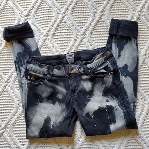 Tripp NYC Paint Splattet Bleached Black Jeans